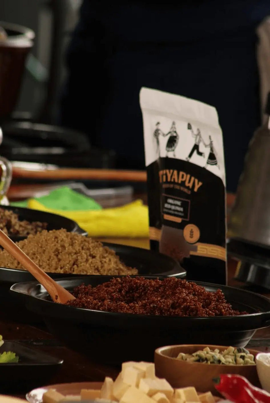 QUINUA ROJA CREMOSA CON ZAPALLO Y ZUCCHINI - Tiyapuy Foods - Semillas del Mundo Tienda