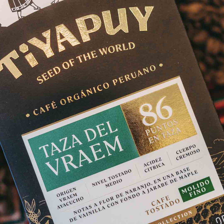 Café Molido Tostado Fino, Tiyapuy 86 puntos tazas (250 g) - Tiyapuy Foods - Semillas del Mundo Tienda