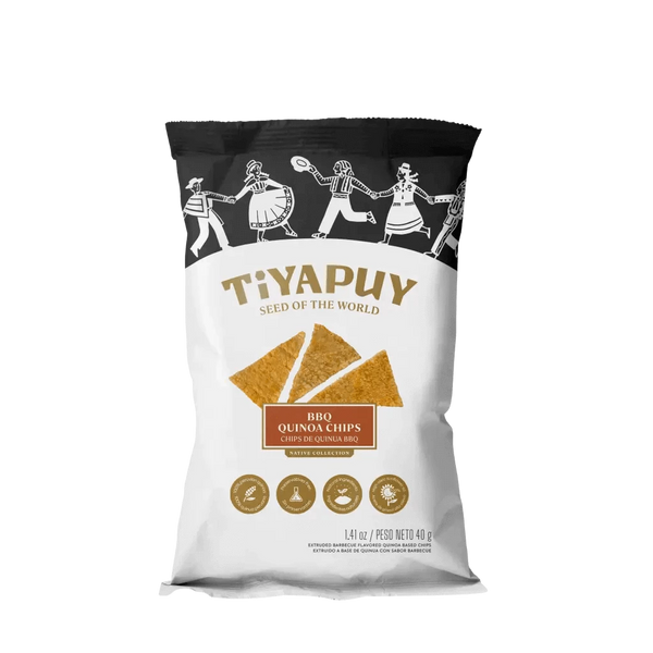 Chips de Quinua sabor BBQ (40 g) - Tiyapuy Foods - Semillas del Mundo Tienda